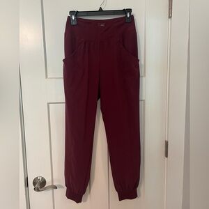 The North Face joggers garnet/maroon/burgundy, women’s small never worn